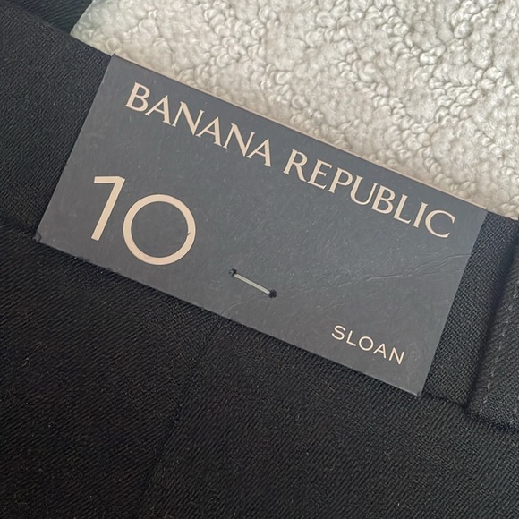 NWT Banana Republic Sloan Black Slacks Size 10 - Picture 8 of 9